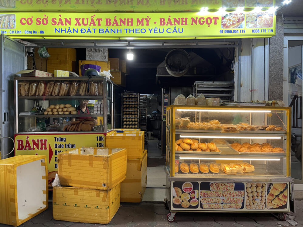 Hình ảnh cửa hàng bánh mì quân mai - chuyên cung cấp các loại bánh phôi, bánh nhân, bánh ngọt